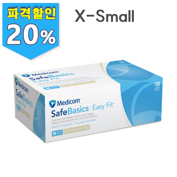 Medicom  Easy Fit Latex Glove P/F 